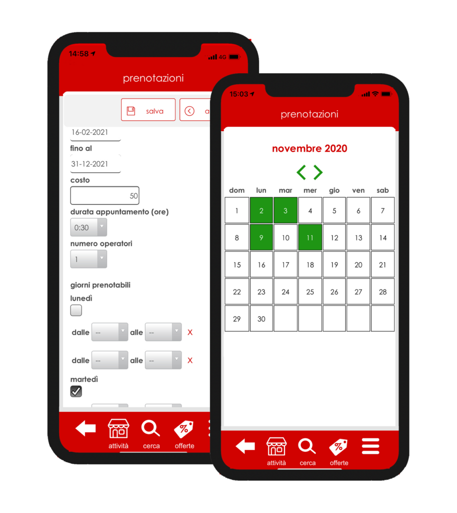 app gestione prenotazioni